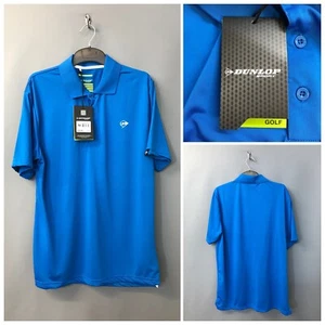 NEW Dunlop Sport Blue Men's Football Polo Jersey Golf Shirt Small RRP £24.99 - Picture 1 of 10
