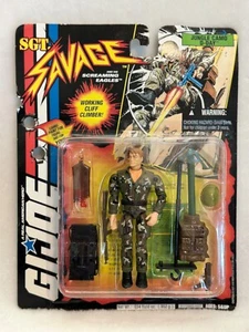 New 1994 G.I. Joe Sgt. Savage Jungle Camo D-Day Action Figure in Sealed Package - Picture 1 of 5