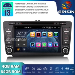 8-Kern CarPlay Android 13 Autoradio GPS Skoda Octavia Yeti Rapid Roomster Superb - Bild 1 von 20