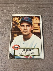1952 Topps #171 Ed Erautt RC Rookie LOW GRADE CREASED