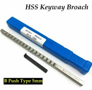 B1 Push-Type 5mm Keyway Broach HSS Metric Size CNC Machine Tool - Picture 1 of 2