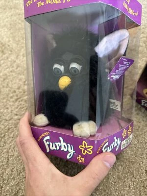 2 Original 1998 Black & White Furby Tiger Electronics 70-800 Tested  NOT WORKING - Image 1 of 4
