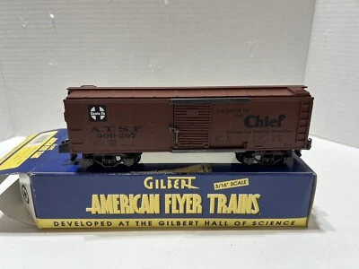 S Gauge American Flyer 6-48329 900-297 AT & SF Boxcar - Image 1 of 4