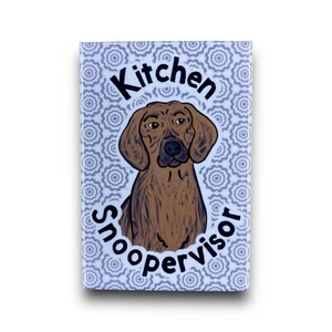 Plott Hound Imán Cocina Snoopervisor Perro Decoración Regalo Hecho a Mano 2x3" - Imagen 1 de 7