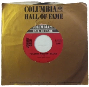 Johnny Cash, Folsom Prison Blues / Daddy Sang Bass, 1968, 45 Rpm, 7 inch, Record - Picture 1 of 7
