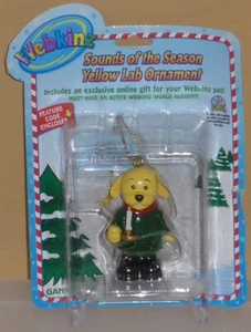 Webkinz-"Sounds of the Season Yellow Lab Orn"W/ Online Code From Ganz Plush NEW - Picture 1 of 3