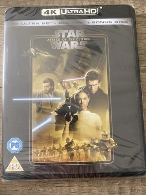 Star Wars Attack Of The Clones NEW SEALED 4K UHD BLU RAY - Image 1 of 2