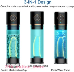 Water Bath Enlargement Automatic Male Air Vacuum-Pump-Delayed Stretch - Picture 1 of 14