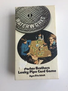 Juego de cartas de tubería con fugas Waterworks 1972 Parker Brothers COMPLETO de colección - Imagen 1 de 5