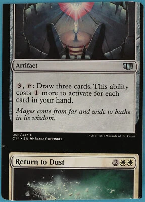 Return to Dust / Loreseeker's Stone Commander 2014 NM Misprint Miscut (m17075) - Image 1 of 2