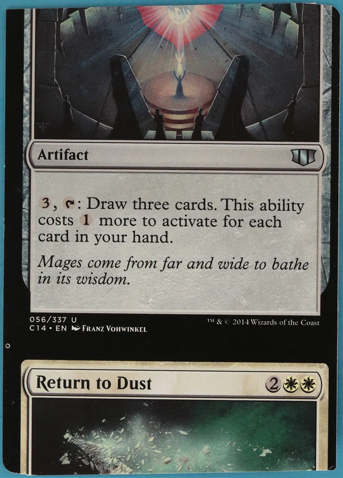 Return to Dust / Loreseeker's Stone Commander 2014 NM Misprint Miscut (m17075) - Image 1 of 2