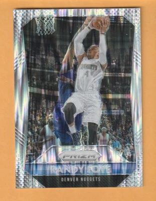 Randy Foye Denver Nuggets 2015-16 Prizm Prizms Flash #133 Villanova Wildcats 9K - Image 1 of 2