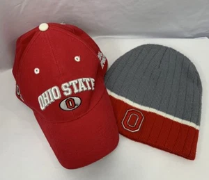Ohio State Buckeyes Toboggan & Red Hat 2002 NCAA National Champions Adjustable - Picture 1 of 23
