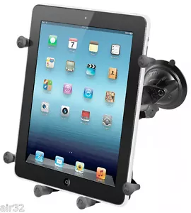 RAM X-Grip Suction Cup Mount fits iPad, iPad Air, Galaxy, Other 10" Tablets - Picture 1 of 17