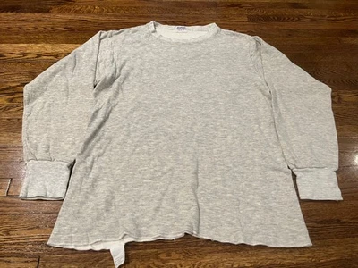 Camisa Duofold Hombres M Gris Mezcla de Lana Cuello Redondo Capa Base Térmica Años 90 Manga Larga Foto 1 de 4