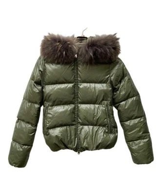 Chaqueta de plumón de piel de mapache DUVETICA Adhara oliva Foto 1 de 4