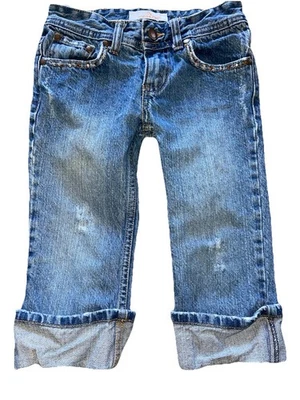 Vintage Y2K 00s Jordache Jeans Girls Rhinestone Pocket Size 7 Capris - Image 1 of 4