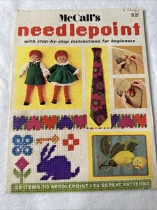 Vintage 1972 McCall's Needlepoint Magazine Step By Step Instructions Book 2 - Picture 1 of 2