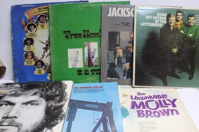 Lot of 7 Vintage Vinyl Albums  BTO Jackson Browne ZZ Top Lettermen Three Muskete - Image 1 of 4