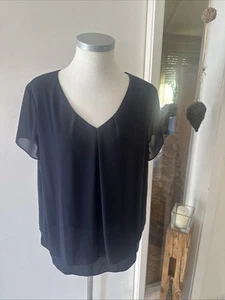 Festliche Bluse Blusenshirt Top von s.OLIVER Gr.44/46 Abi Hochzeiten Blau - Bild 1 von 12