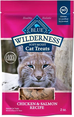 Wilderness Grain Free Soft-Moist Cat Treats, Chicken & Salmon 2-Oz Bag - Image 1 of 4