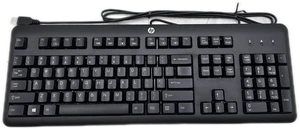 HP KU-1156 Black Wired USB 2.0 Keyboard  - Picture 1 of 3