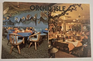Cartolina vintage inutilizzata Orchid Isle ristorante night club Bethesda Maryland MD S22 - Foto 1 di 2