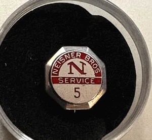Vintage Employee Service Award Pin: NEISNER BROS DEPT STORE, ROCHESTER NY; Sterling - Bild 1 von 2