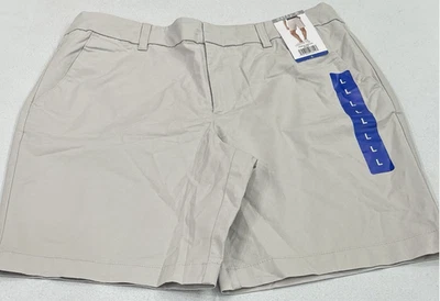 Pantalones cortos chinos Matty M para mujer, beige (gris), talla L Foto 1 de 2