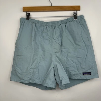 Patagonia Baggies Mens Large Shorts Trunks Blue Lined Utility 5" Inseam - Image 1 of 4