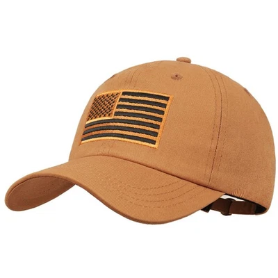 Gorra de béisbol bandera americana - Sombreros patrióticos de algodón sin estructura para hombres mujeres... Foto 1 de 4