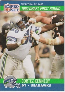 1990 Pro Set NFL #671 Cortez Kennedy RC Seahawks HOF - Picture 1 of 2