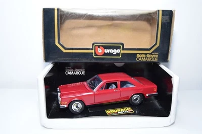B73 1:22 BBURAGO BURAGO 3001 ROLLS-ROYCE CAMARGUE RED-MAROON MIB - Image 1 of 4