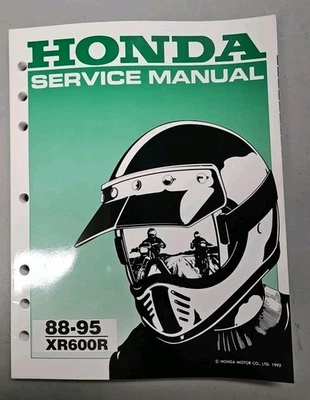 Honda XR600R Service Manual 1988-1995 XR600 XR 600 OEM Genuine  - Image 1 of 4