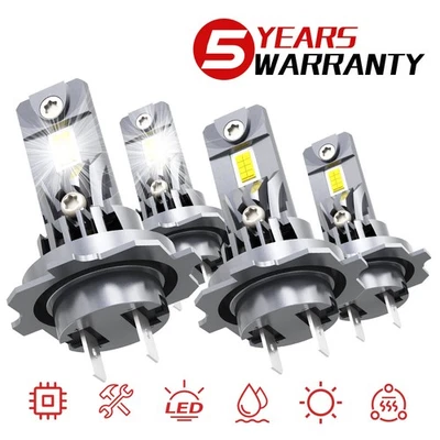 4x H7 CANBUS LED Headlight High Low Beam For Audi Q5 2009-2014 36000LM 200W — 第 1/4 张图片