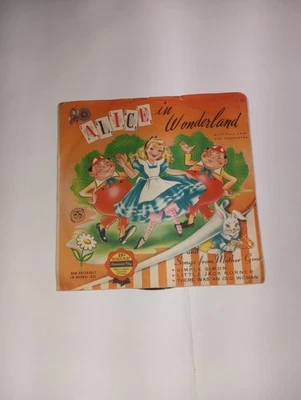 Discos de críquete vintage Disney 1953 Alice no País das Maravilhas disco raro C23 - Imagem 1 de 4