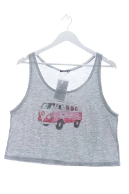 NATIVE Top básico Mujeres Top Talla EU 38 gris claro-rojo look casual - Imagen 1 de 4