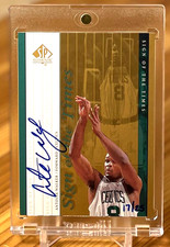 ( Gold /25 ) Antoine Walker 1999-00 SP Authentic Sign Of The Times On Card Auto