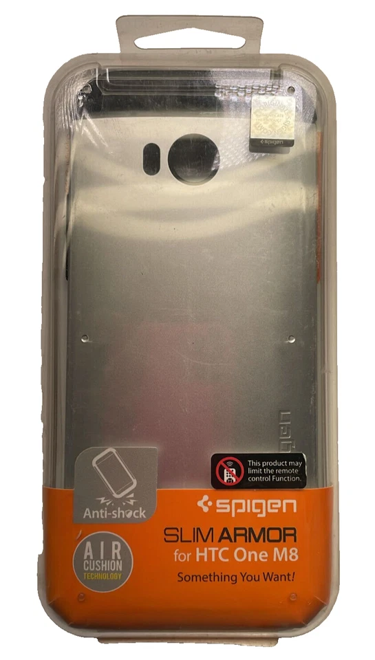 Funda Spigen Slim Armor para HTC One M8 - Plata satinada Foto 1 de 4