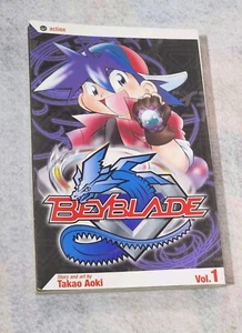 Beyblade Volume 1 by Takao Aoki 2004 Rare OOP Manga Graphic Novel - Picture 1 of 2
