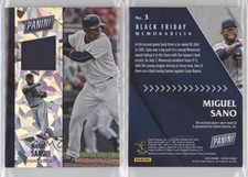 2016 Panini Black Friday Memorabilia Cracked Ice /25 Miguel Sano #3 Rookie RC