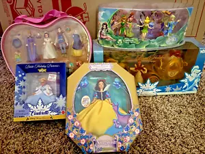 Disney Fairies & Princesses Disney Store Figurine Sets NIB LOT OF 5 - Picture 1 of 6