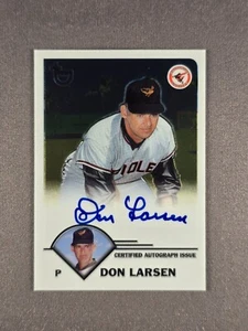 2003 Topps Chrome Retired #TA-DL Don Larsen Autograph Baltimore Orioles - Picture 1 of 4