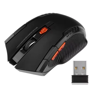 2.4G Wireless Mouse USB Receiver 6 Buttons Professional Optical Wireless (New) - Picture 1 of 8
