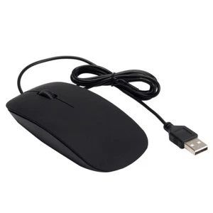 Souris optique filaire Pc et Mac - 1200 Dpi - USB - 1,10 m - Noir - Foto 1 di 3