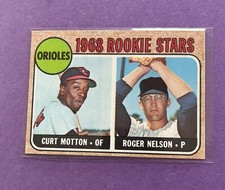 1969 Topps Baseball Orioles Rookie Stars Curt Motton Roger Nelson #549