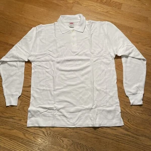 White Long Sleeve Polo Sz L All Nations Are One ANAO NWOT - Picture 1 of 7