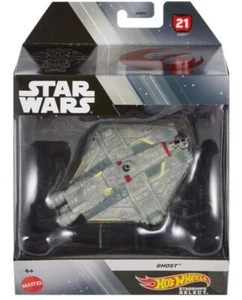 NEW Mattel Hot Wheels Star Wars Starships Select Diecast GHOST 1:50 Scale HMH96 - Picture 1 of 3
