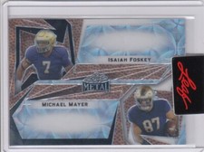 2023 Isaiah Foskey Michael Mayer Leaf Metal PRE PRODUCTION PROOF 1/1 Rookie