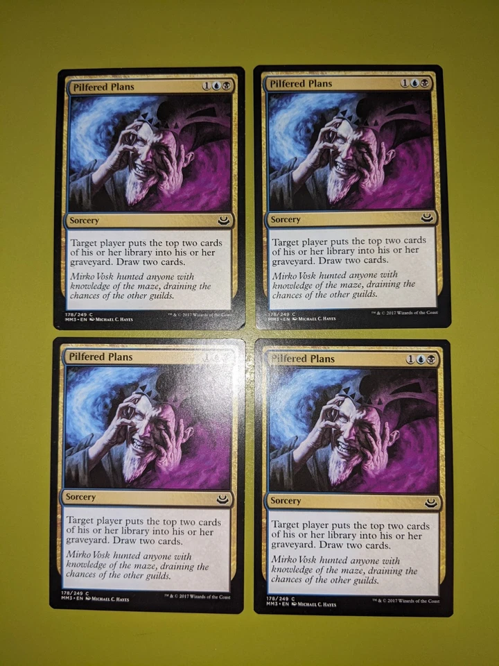Pilfered Plans x4 Modern Masters 2017 4x Magic the Gathering MTG - Image 1 of 1